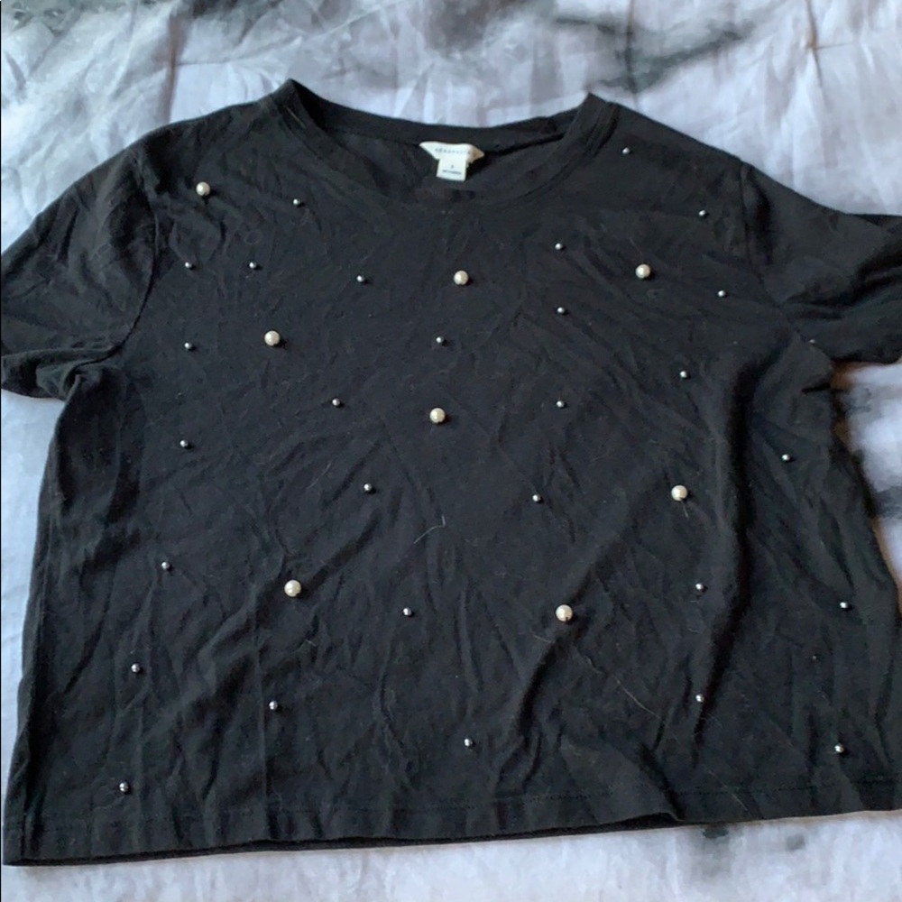 black pearl cropped top